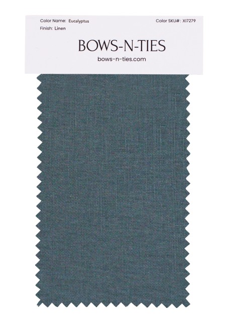 100% Linen Fabric Swatch in Eucalyptus