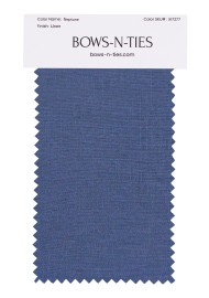 100% Linen Fabric Swatch in Neptune Blue