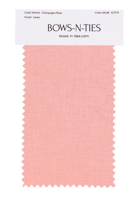 Champagne Rose Linen Fabric Swatch