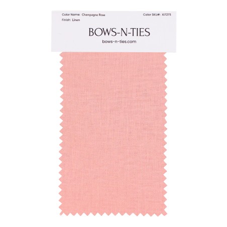 Champagne Rose Linen Fabric Swatch