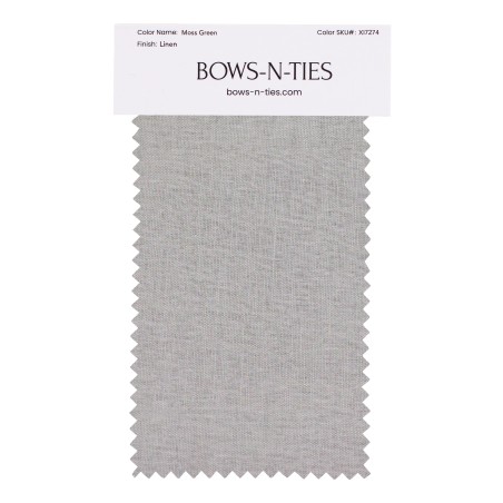 100% Linen Fabric Swatch in Moss Green