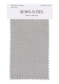 100% Linen Fabric Swatch in Moss Green