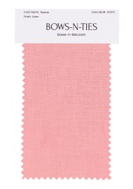 100% Linen Fabric Swatch in Rosette Pink