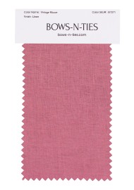 100% Linen Fabric Swatch in Vintage Mauve