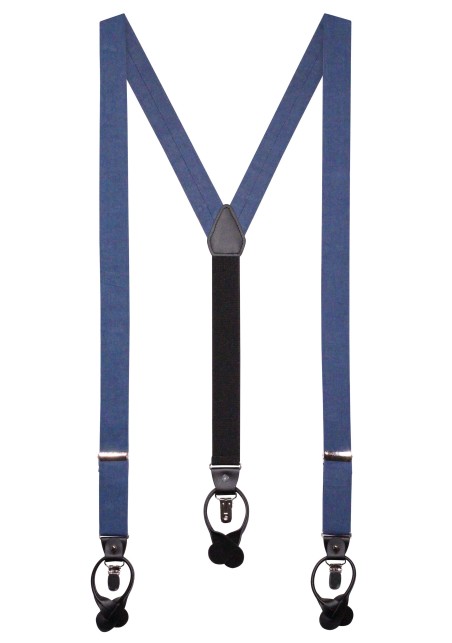 Wedding Linen Suspenders in Neptune