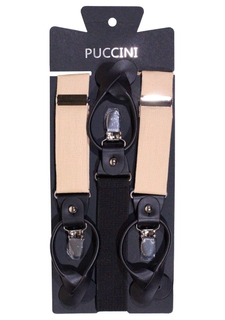 Wedding Linen Suspenders in Golden
