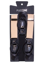 Wedding Linen Suspenders in Golden