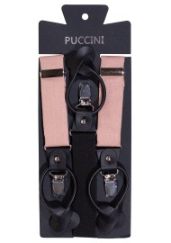 Wedding Linen Suspenders in Sand