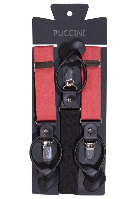 Cedar Rose Linen Suspenders for Men