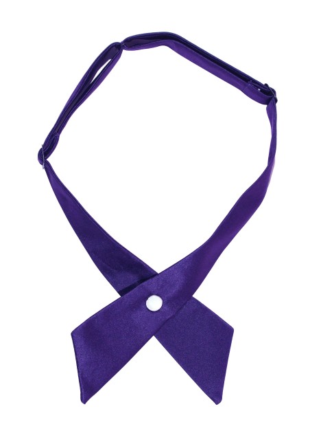 Purple Storm Cross Tie | Solid Satin Cross Tie in Purple Storm