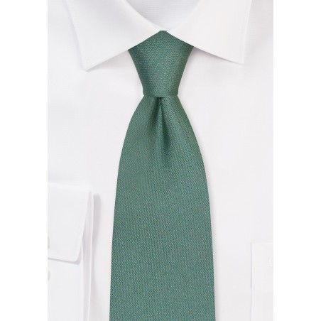 Solid Color Necktie in Eucalyptus in Matte Sheen