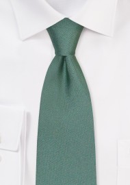 Solid Color Necktie in Eucalyptus in Matte Sheen