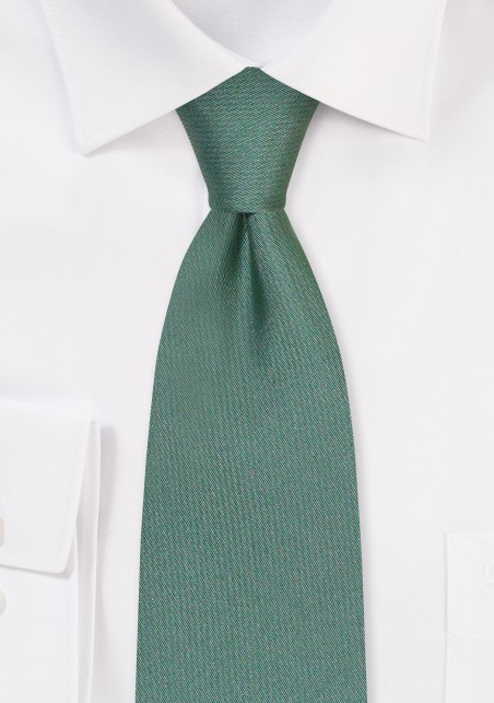 Solid Color XL Tie in Eucalyptus | XL Green Tie