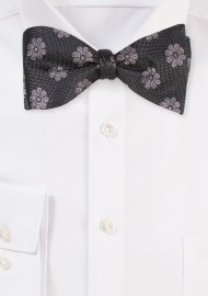 Moss Color Bow Tie | Moss Green Floral Bow Tie in Pure Silk and Self Tie Style