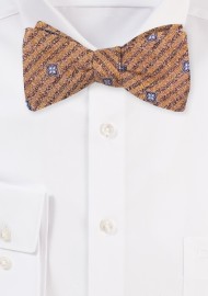 Marigold Bowtie in Self-Tie Style | Selftie Bow Tie in Pure Silk
