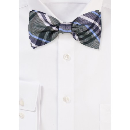 Tartan Bow Tie in Dark Forest Green