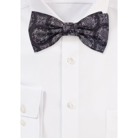 Mens Bow tie with Medallions