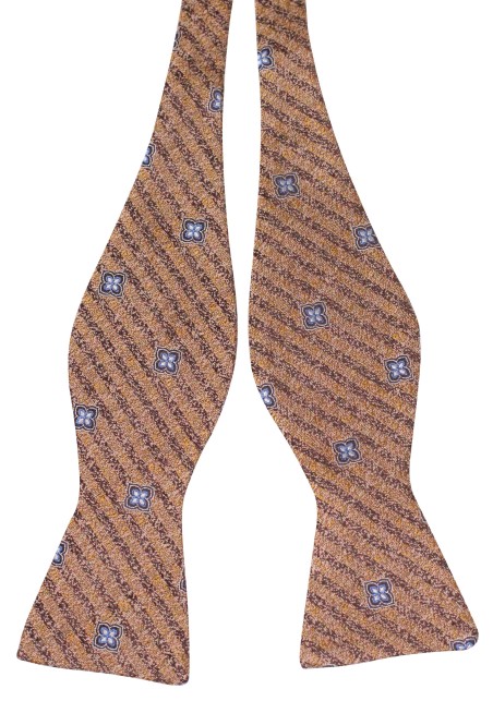 Marigold Bowtie in Self-Tie Style | Selftie Bow Tie in Pure Silk
