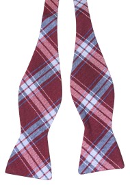 Tartan Check Silk Bow Tie | Tartan Bow Tie in Silk and Freestyle style