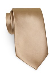 Solid Light Brown Necktie