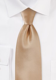 Solid Light Brown Necktie