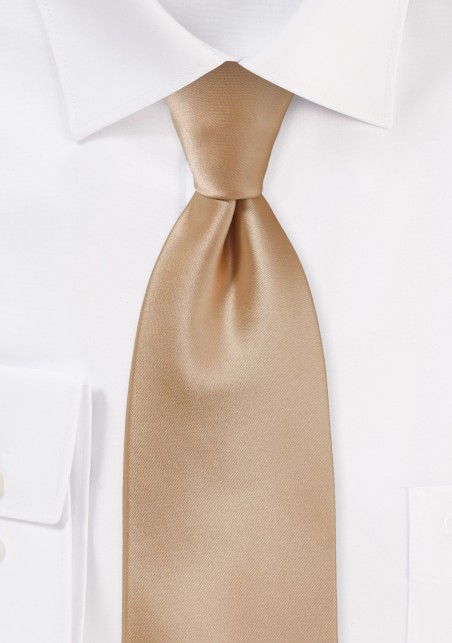Mens XL Tie in Cappuccino Brown