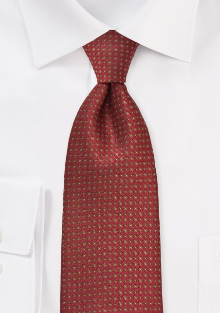 Mahogany Brown Dotted Necktie