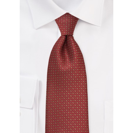Mahogany Brown Dotted Necktie