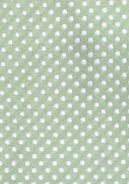 Narrow Micro Dot Necktie in Sage