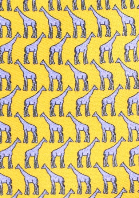 XL Giraffe Print Tie | Safari Print Mens Tie in XXL