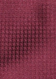 Wine Red Micro Checkered Tie