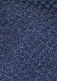 Navy Gingham Checkered Tie