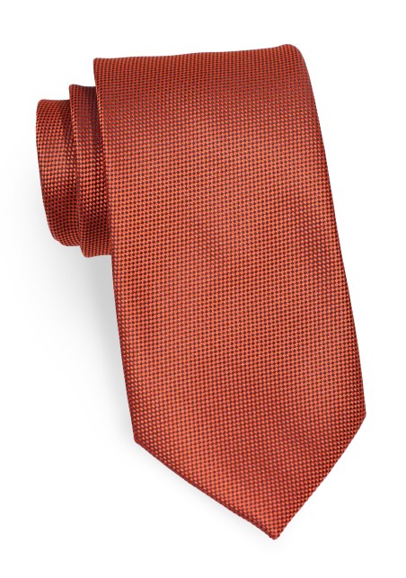 Burnt Orange Tie with Matte Finish