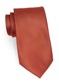 Burnt Orange Tie with Matte Finish