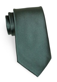 Solid Pine Green Mens Tie