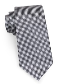 Small Squared Tie in Graphite Grey