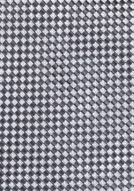 Small Squared Tie in Graphite Grey