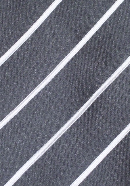 Dark Silver Striped Necktie