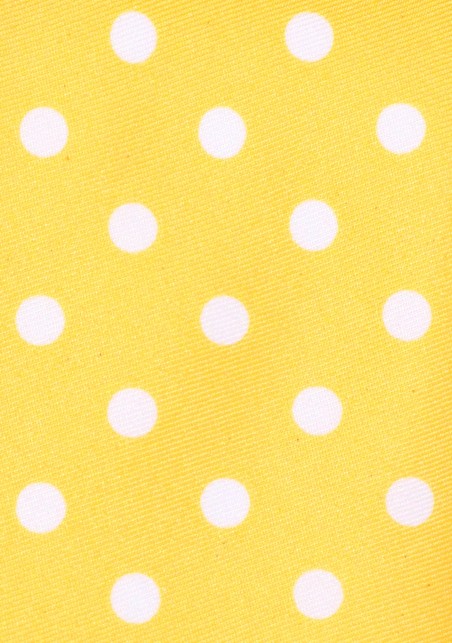Lemon Yellow Polka Dot Necktie