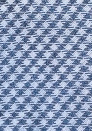 Trendy Blue Gingham Check Tie