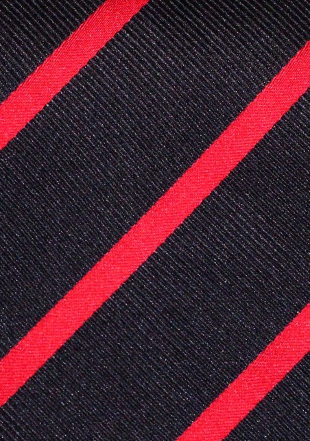 Black Boys Tie with Bright Red Stripes