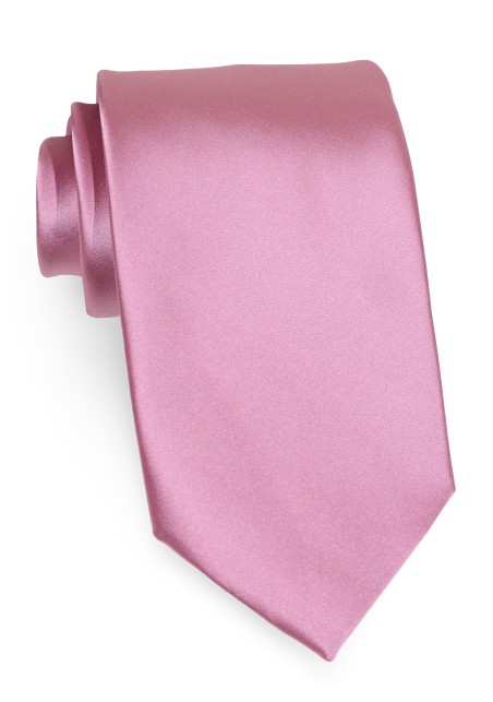Solid Mauve Pink Tie | Elegant Formal Satin Tie in Mauve Pink