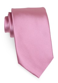 Solid Mauve Pink Tie | Elegant Formal Satin Tie in Mauve Pink