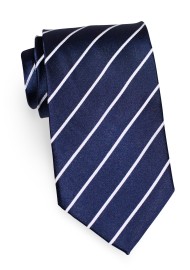 Sapphire Blue Striped Necktie