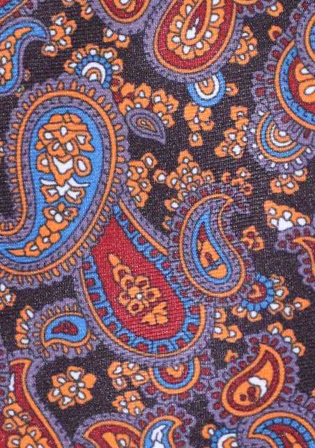 Burgundy Paisley Kids Tie | Kids Necktie in Burgundy and Gold Paisley Print