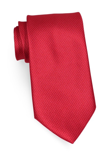 XL Size Grenadine Tie in Bright Red