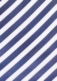 Summer Striped Necktie in Indigo