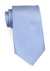Micro Check Tie in Light Blue