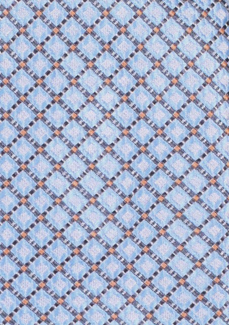 Diamond Patterned Tie in Soft Blue