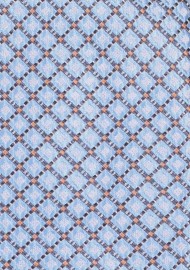 Diamond Patterned Tie in Soft Blue